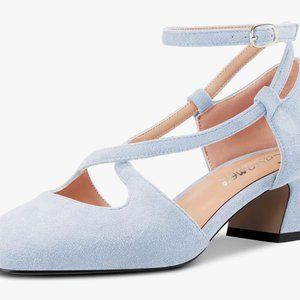 Brand New Size 10 Castamere light blue-gray heels!